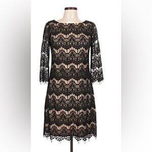 Jessica Howard Elegant Black Lace Dress